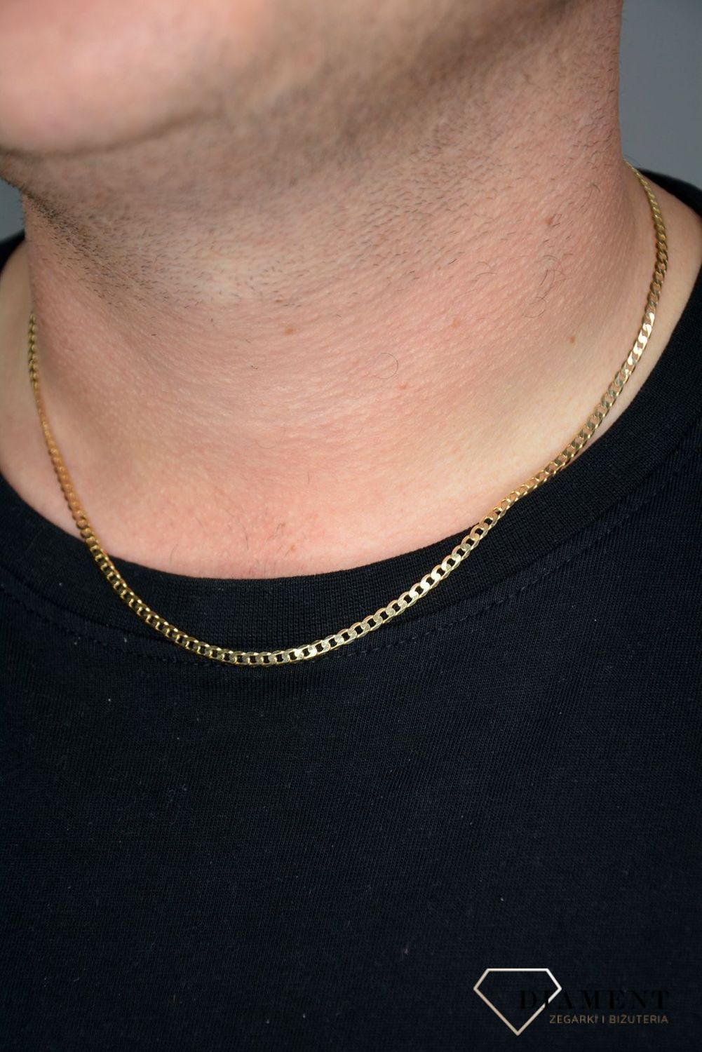 Złoty łańcuszek 585 pancerka 3 mm DIA-LAN-1125-585 3mm.jpg